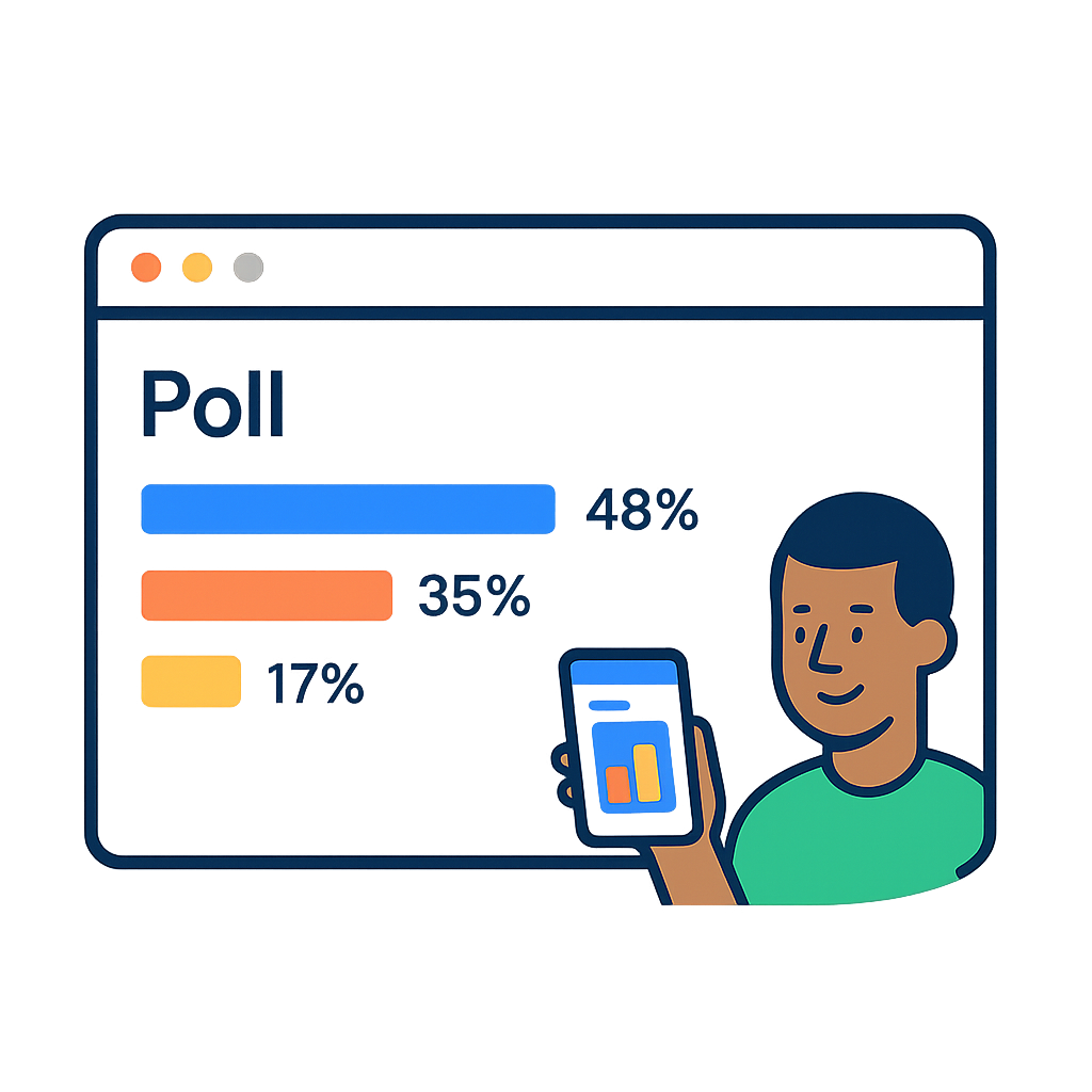 Live poll illustration